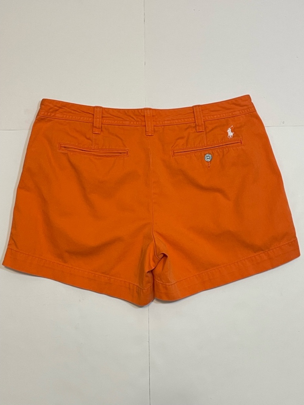 Polo Ralph Lauren Women's Classic Chino Orange Shorts Size 10 - Picture 9 of 10